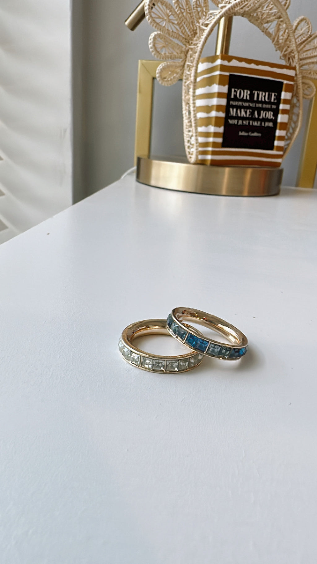 Blue Gior rings