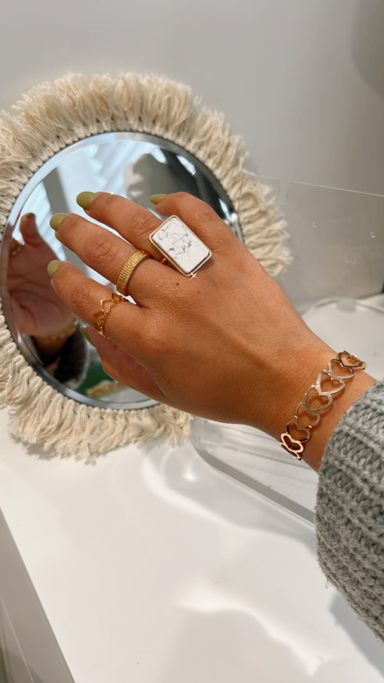 I Heart you Bracelet & ring set