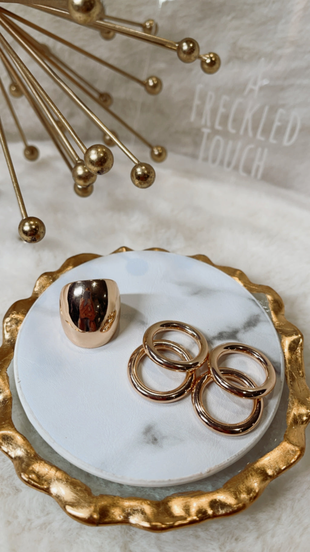 B-Bold ring set (silver or Gold)