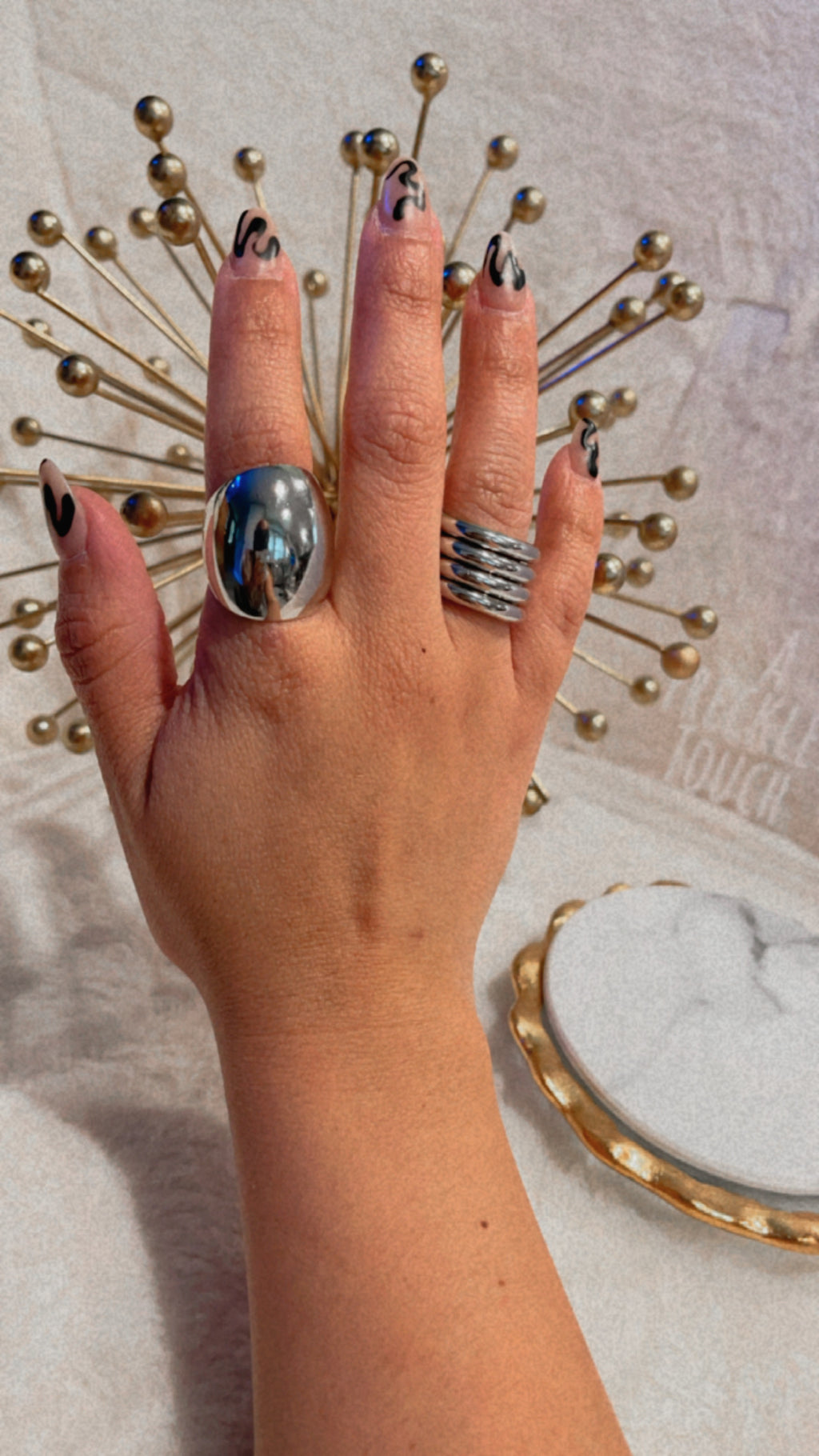 B-Bold ring set (silver or Gold)