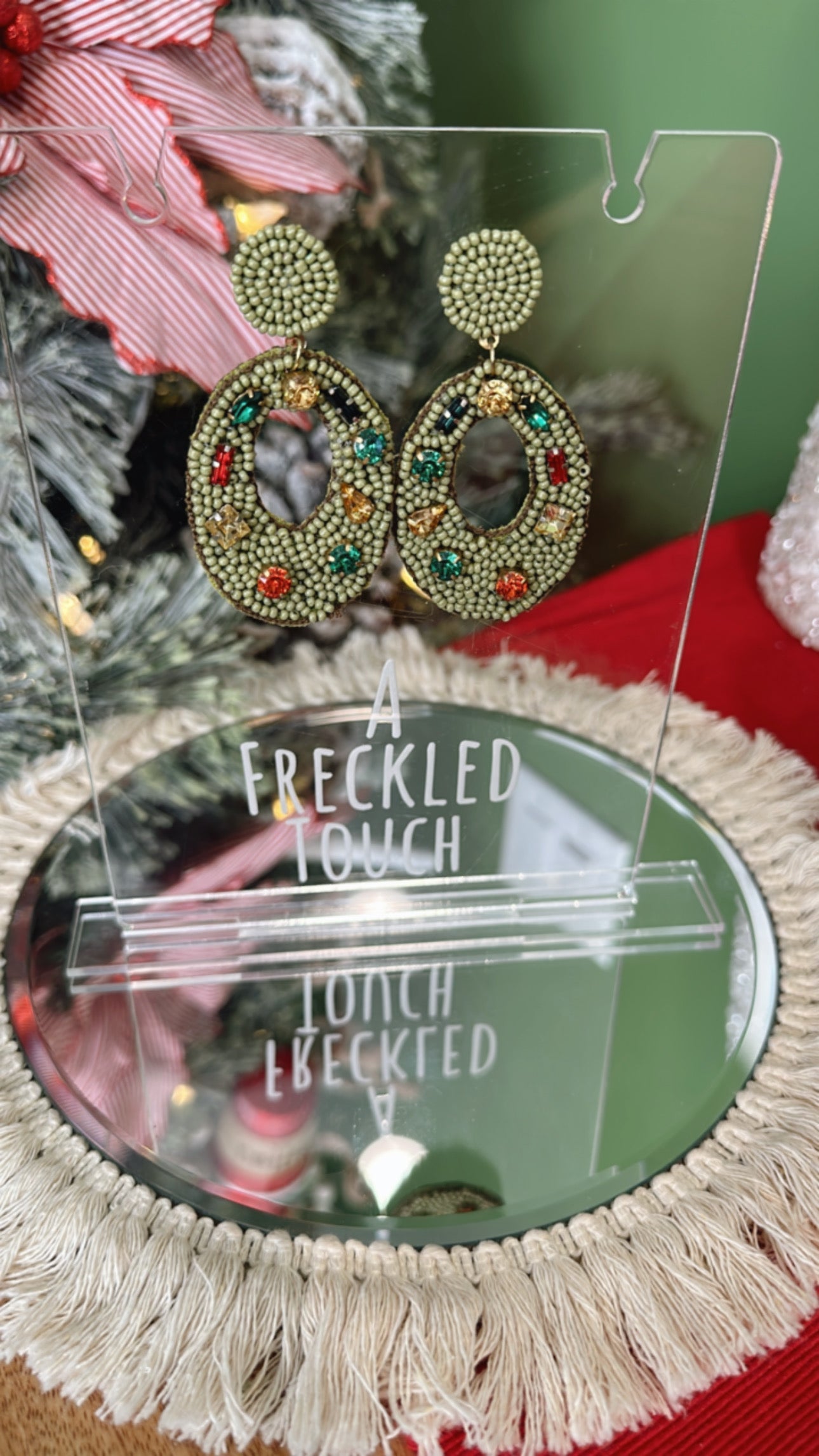 Ms Grinch earrings